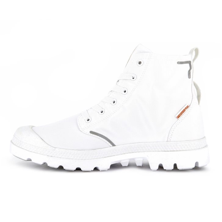 Palladium Pampa Lite+ Recycle WP+ Men's Boots White | UK I813-QKZ